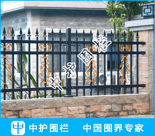 帶花式鐵藝圍墻欄桿