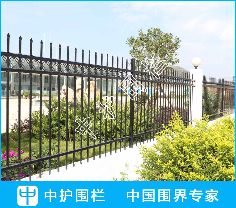鋅鋼柵欄圖片，小區圍墻柵欄價格